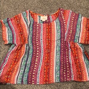 Maeve Multicolor Patterned Top